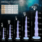 Product size chart for Octopus Tentacle Dildo – Fry in various lengths and diameters.
