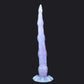 Octopus Tentacle Dildo – Prince in lavender color with intricate design, highlighting its curved, textured shape for pleasure.
