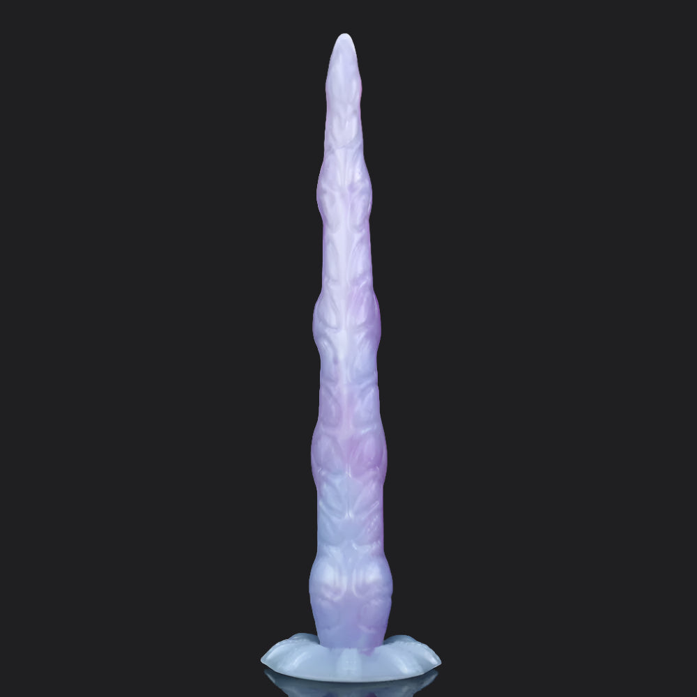 Product size chart for Octopus Tentacle Dildo – Fry in various lengths and diameters.