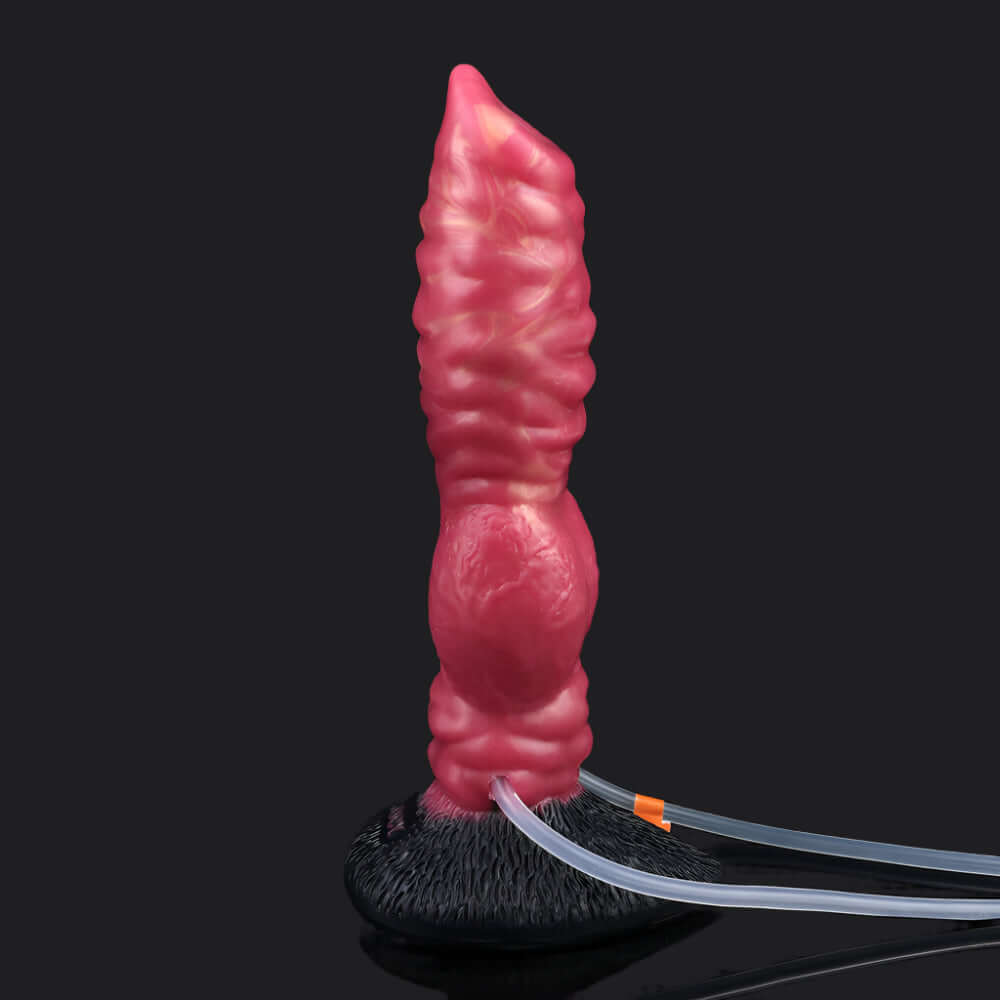 Dragon Dildo™ | Ejaculating Inflatable Wolf Dildo Colour: Shadowflame
