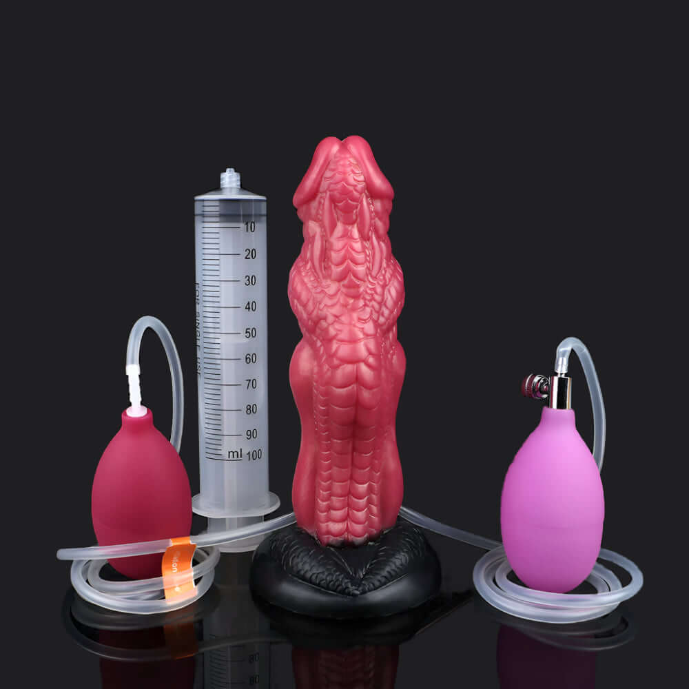 Dragon Dildo™ | Maleficent - Ejaculating Inflatable Dildo Colour: Shadowflame