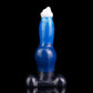 Hati dog dildo in the Voidstrike colourway -- platinum silicone -- Dragon Dildo®