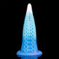 Morgawr tentacle dildo in the Tideborn colourway -- platinum silicone -- Dragon Dildo®