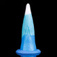 Morgawr tentacle dildo in the Tideborn colourway -- platinum silicone -- Dragon Dildo®