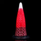 Medusa tentacle dildo in the Bloodmoon colourway -- platinum silicone -- Dragon Dildo®