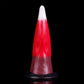 Medusa tentacle dildo in the Bloodmoon colourway -- platinum silicone -- Dragon Dildo®