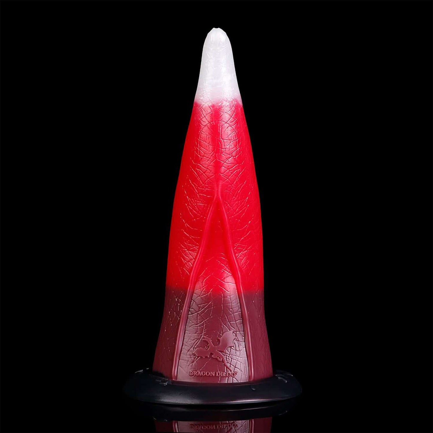 Medusa tentacle dildo in the Bloodmoon colourway -- platinum silicone -- Dragon Dildo®