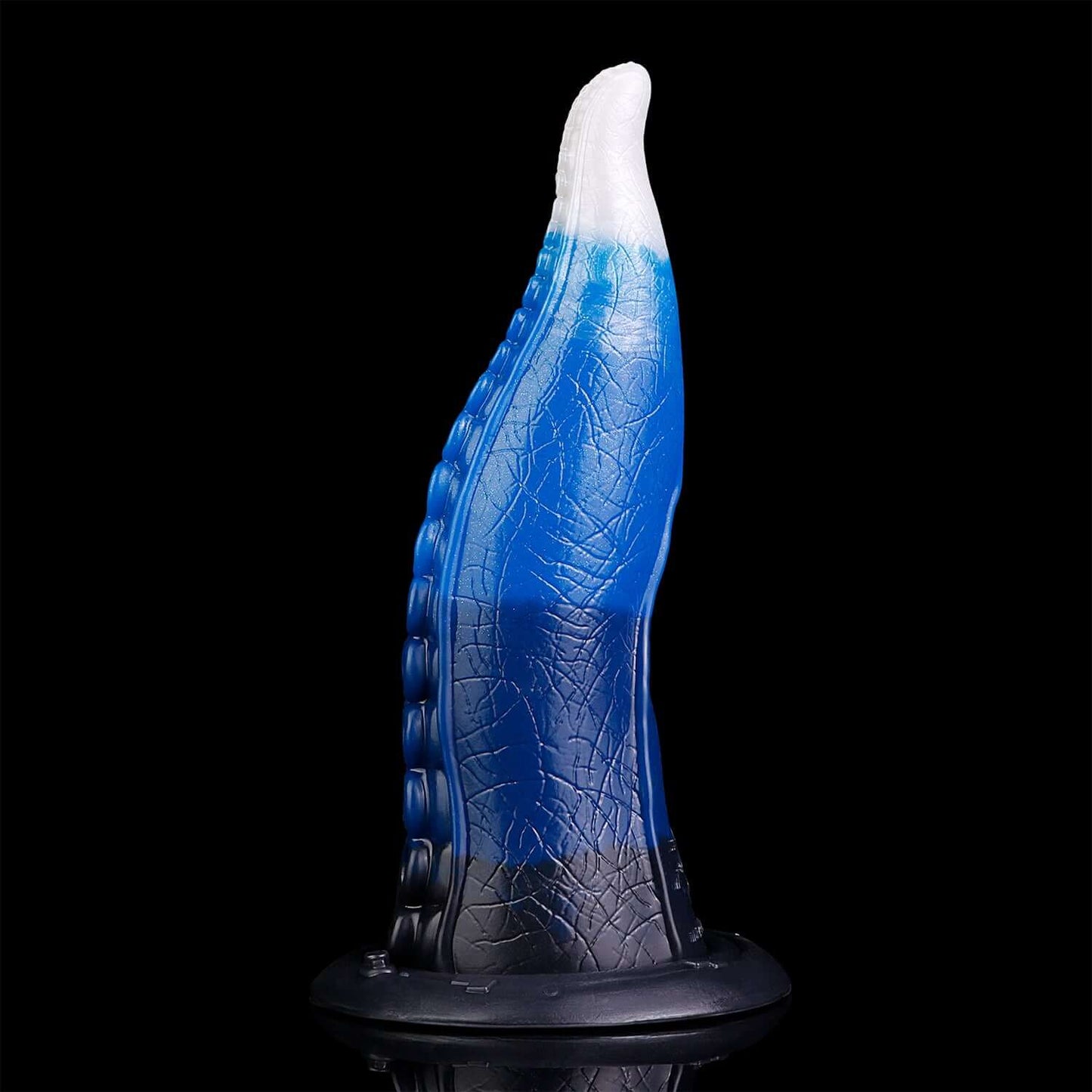 Charybdis tentacle dildo in the Voidstrike colourway -- platinum silicone -- Dragon Dildo®