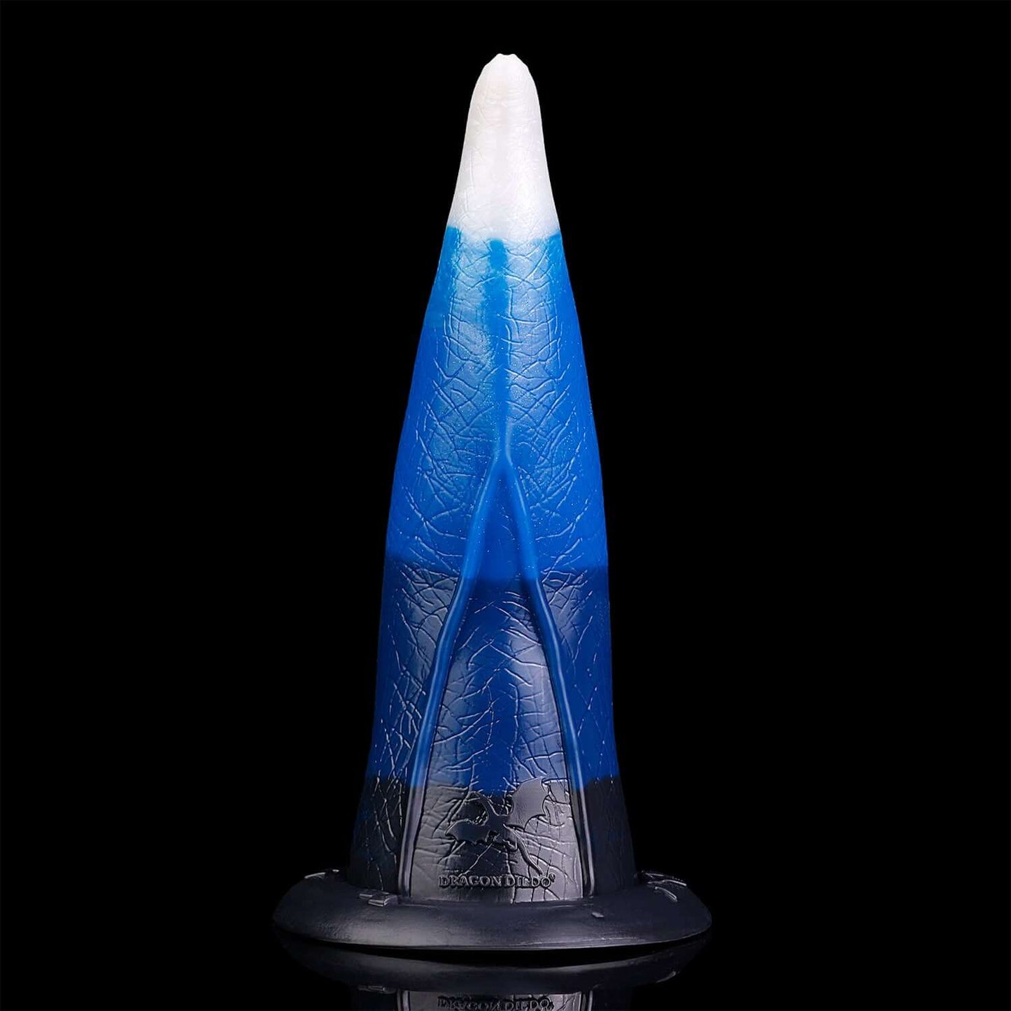 Charybdis tentacle dildo in the Voidstrike colourway -- platinum silicone -- Dragon Dildo®