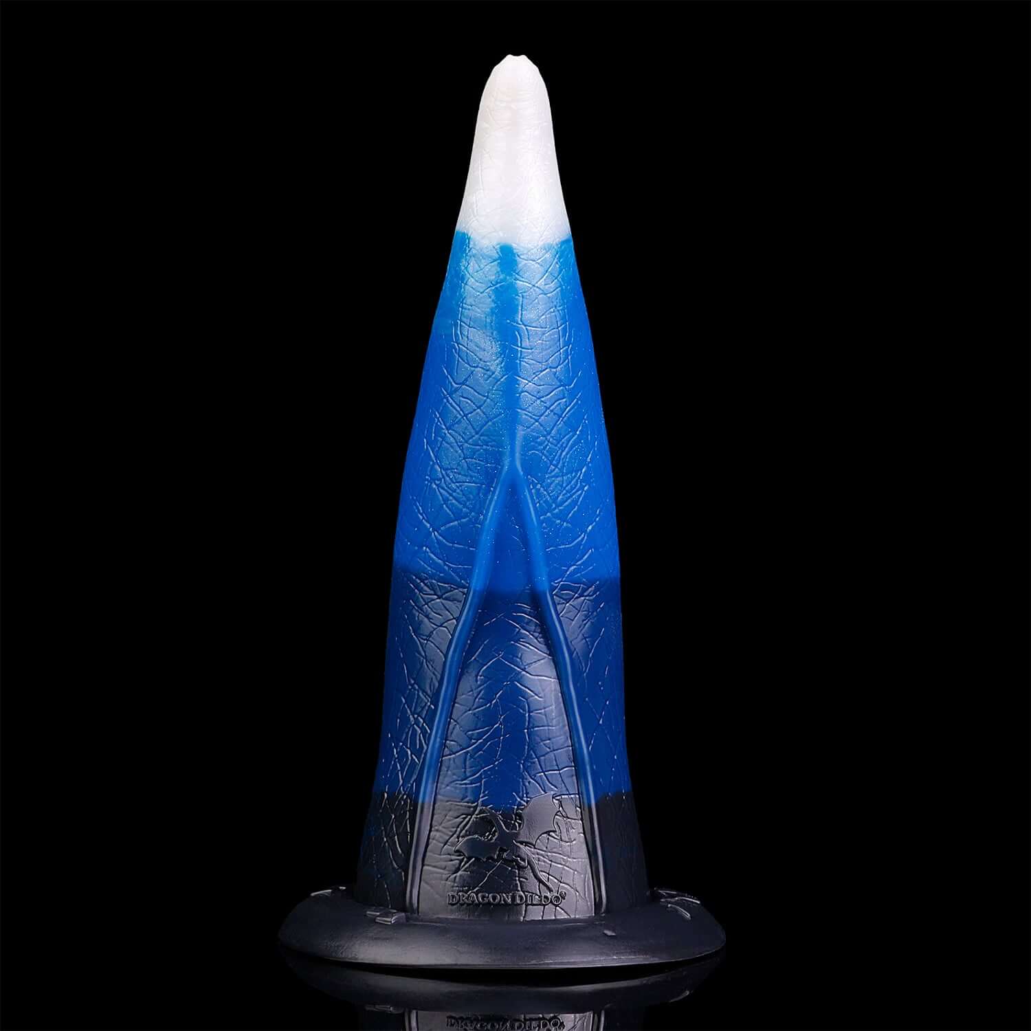 Charybdis tentacle dildo in the Voidstrike colourway -- platinum silicone -- Dragon Dildo®