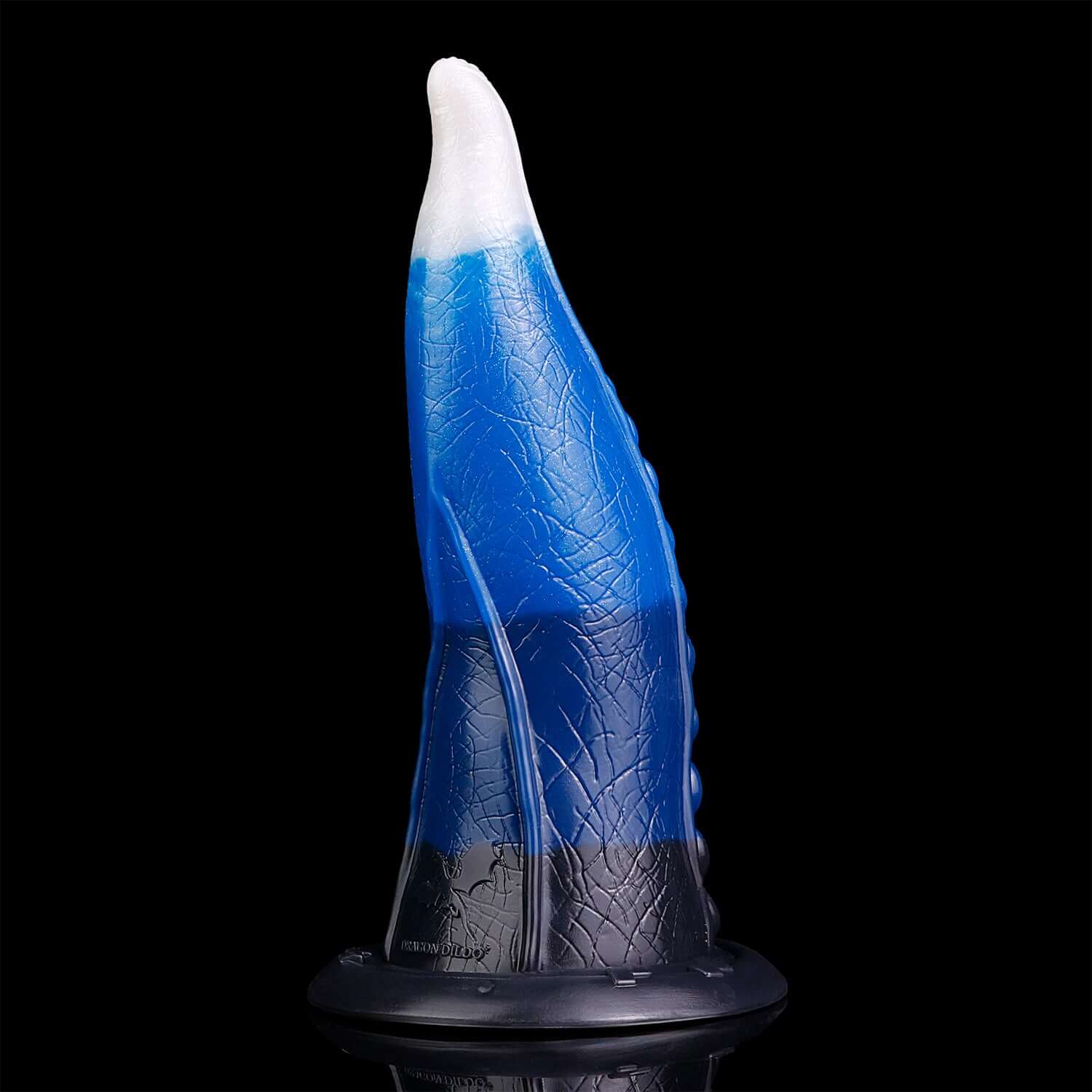 Charybdis tentacle dildo in the Voidstrike colourway -- platinum silicone -- Dragon Dildo®
