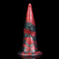 Akkorokamui tentacle dildo in the Crimson Chaos colourway -- platinum silicone -- Dragon Dildo®