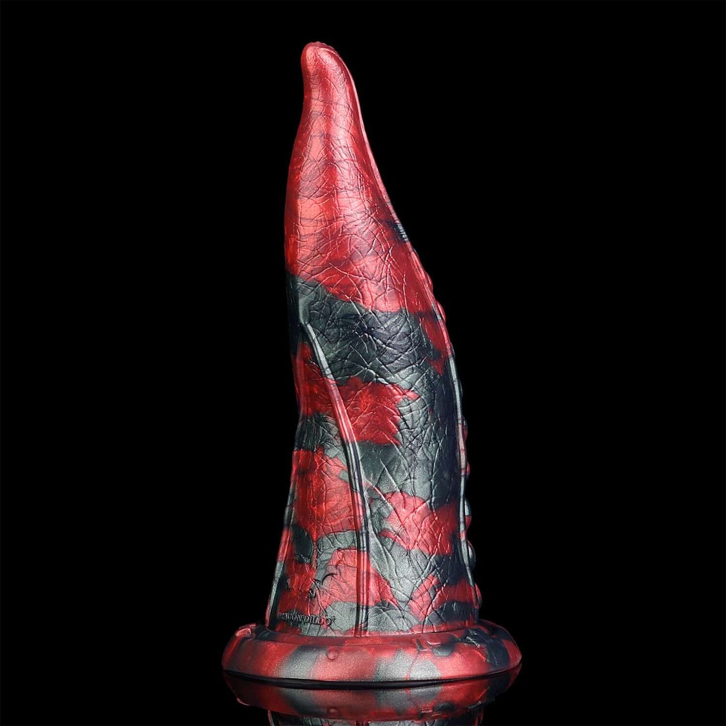 Akkorokamui tentacle dildo in the Crimson Chaos colourway -- platinum silicone -- Dragon Dildo®