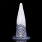 Hafgufa tentacle dildo in the Stormpeak colourway -- platinum silicone -- Dragon Dildo®