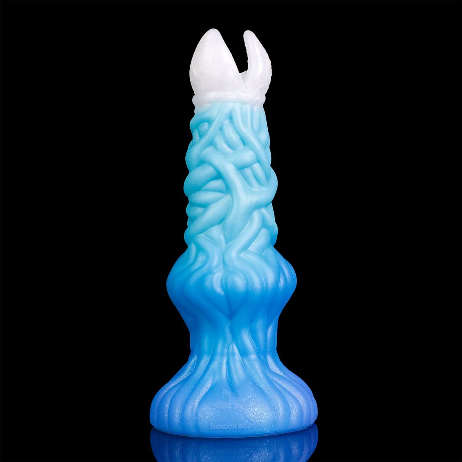 Ceto ovipositor in the Tideborn colourway -- platinum silicone -- Dragon Dildo®