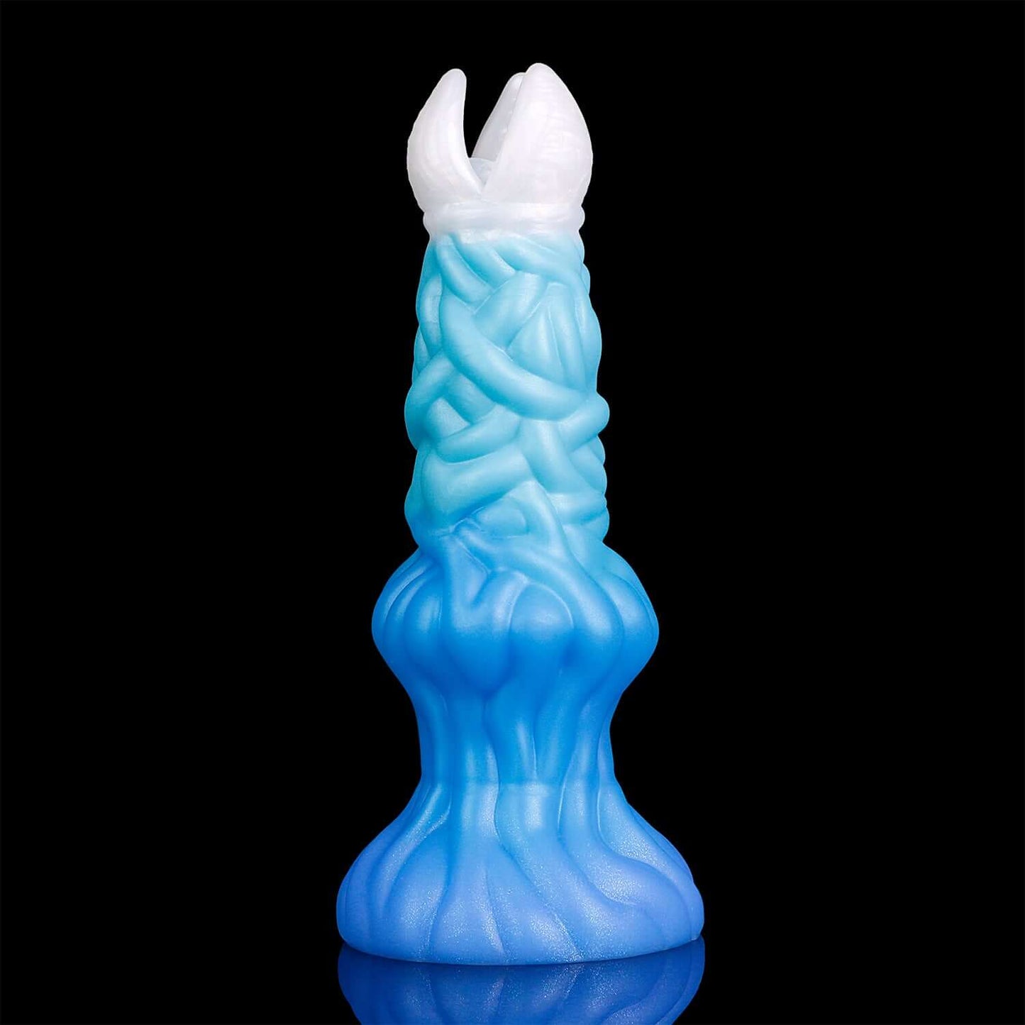 Ceto ovipositor in the Tideborn colourway -- platinum silicone -- Dragon Dildo®