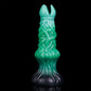 Jorogumo ovipositor in the Verdantclaw colourway -- platinum silicone -- Dragon Dildo®