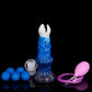 Apsu ovipositor in the Voidstrike colourway -- platinum silicone -- Dragon Dildo®