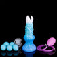Ceto ovipositor in the Tideborn colourway -- platinum silicone -- Dragon Dildo®