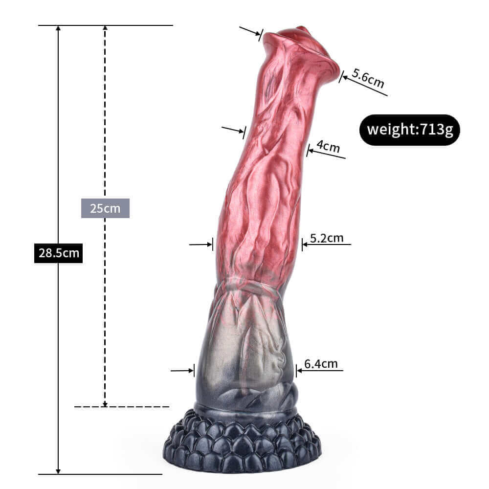 Dragon Dildo™ | Akhal Tekes Horse Dildo - Black Caviar Colour: Akhal Tekes