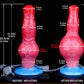 Dragon Dildo™ | Cerberus - Ejaculating Inflatable Dildo XL Colour: Red