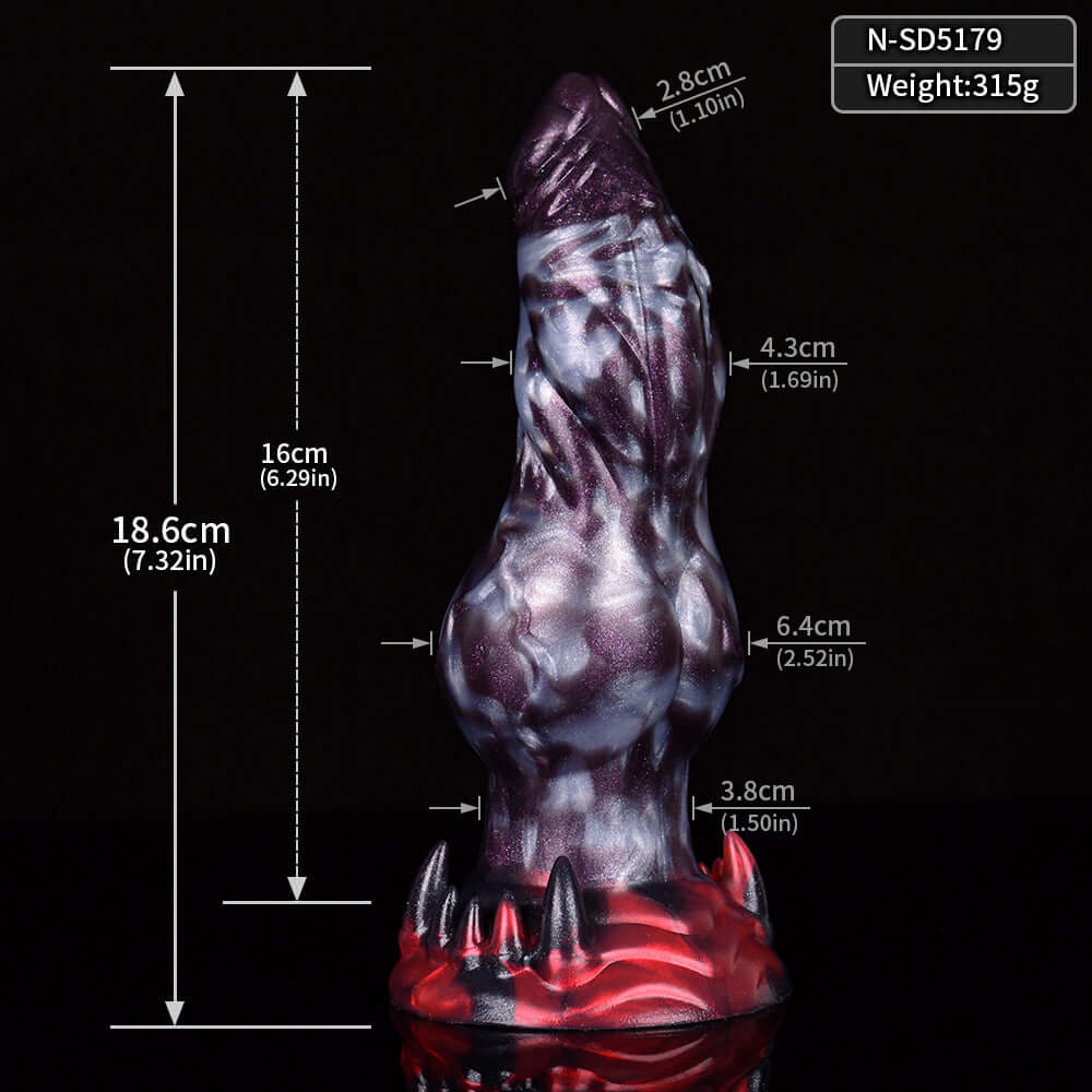Dragon Dildo™ | Dark Ice Monster Dildo - Manticore Colour: Dark Ice Monster