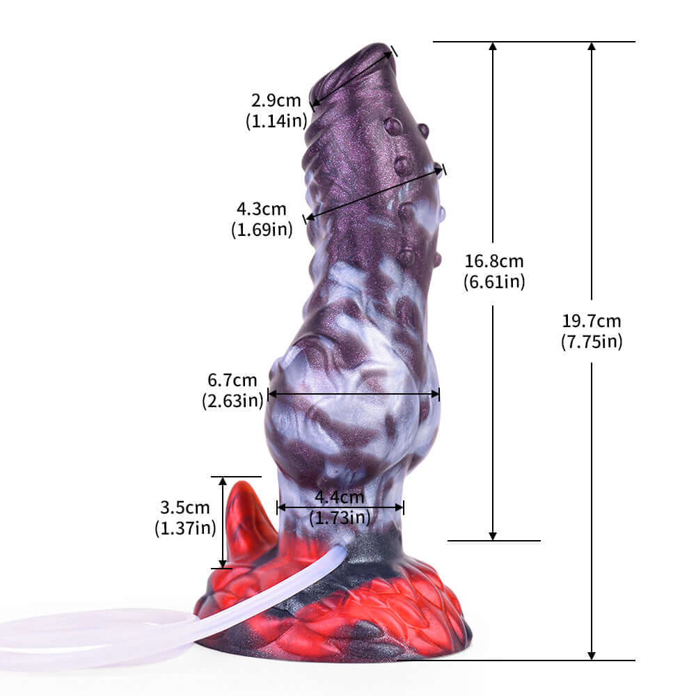 Dragon Dildo™ | Dark Ice Monster Ejaculating Dildo - Ikuutayuq Colour: Dark Ice Monster