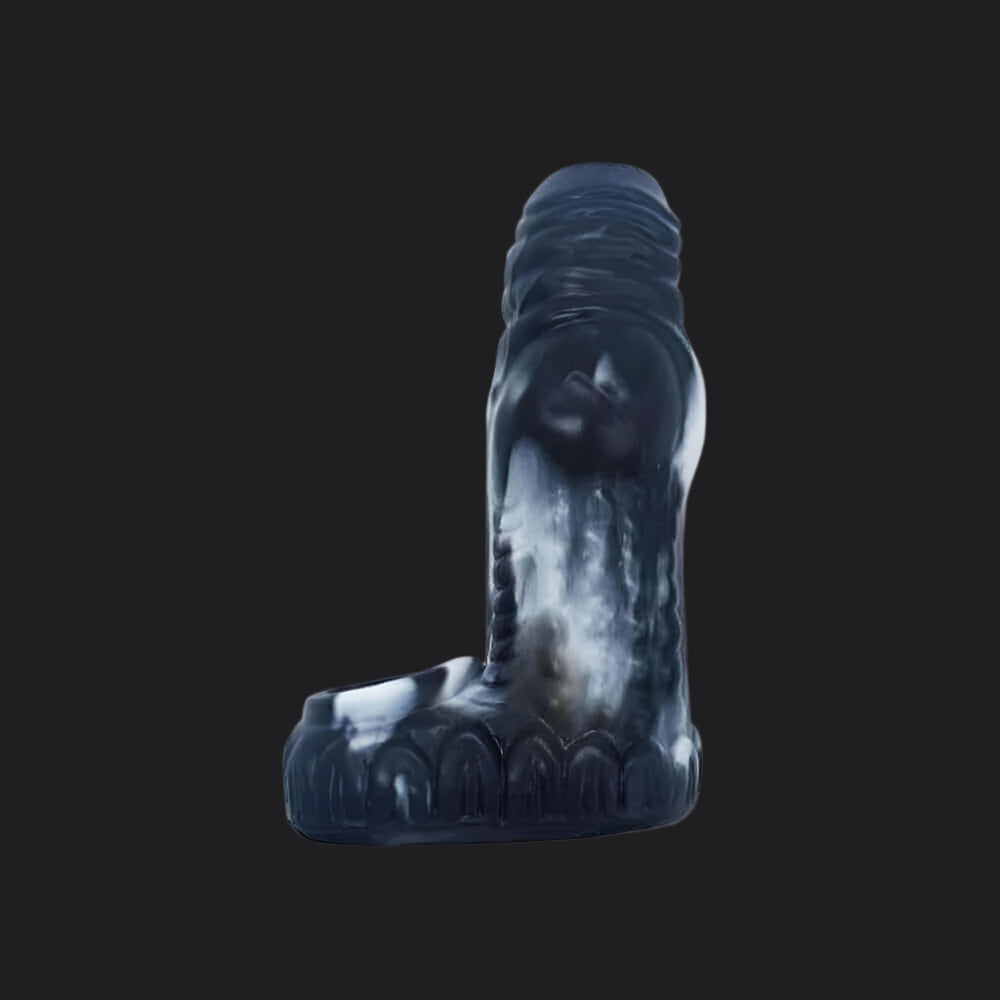 Dragon Dildo™ | Erek-Hus Dragon Cum Thru Penis Sleeve - Black Colour: Black