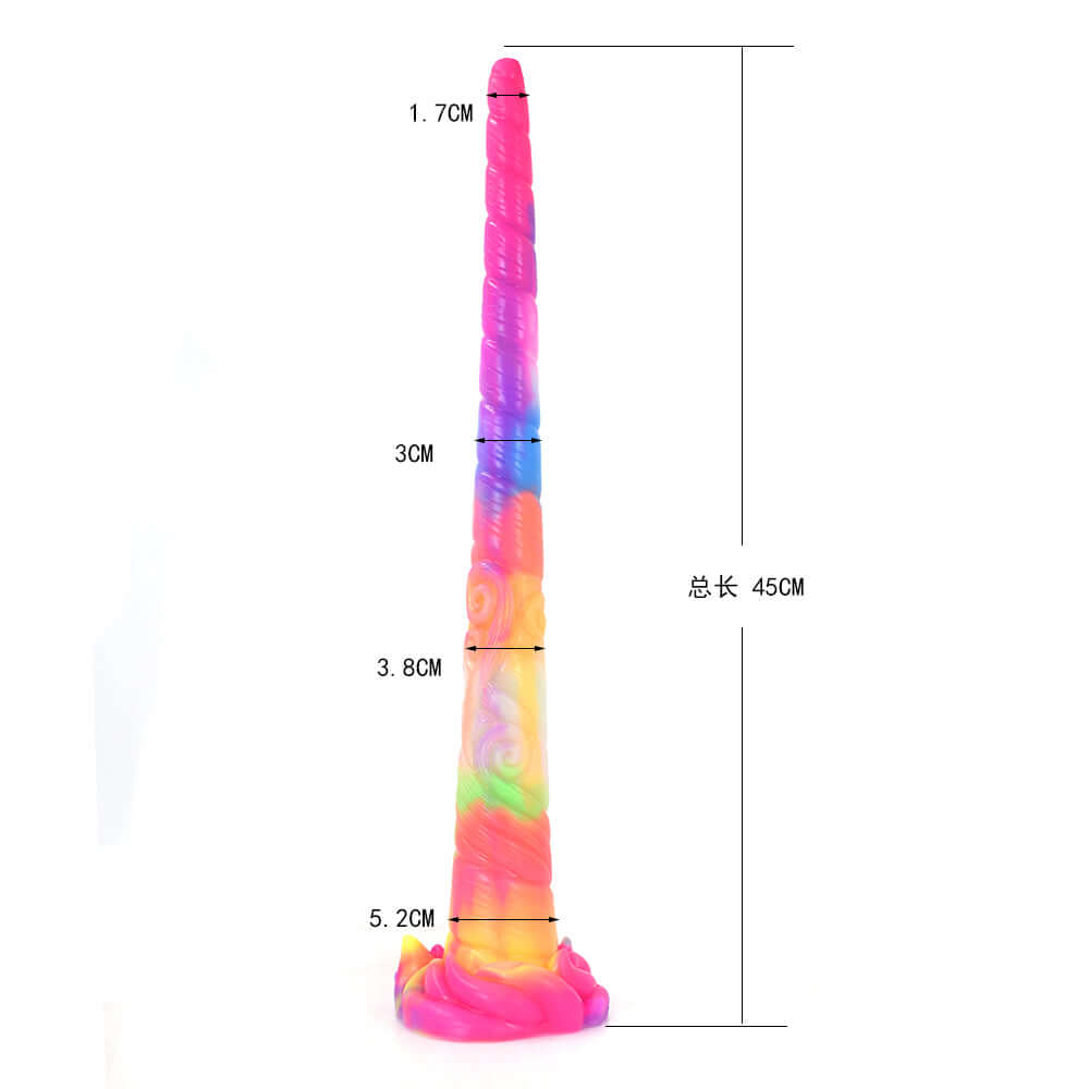 Dragon Dildo™ | Unicorn Horn Dildo Colour: Rainbow