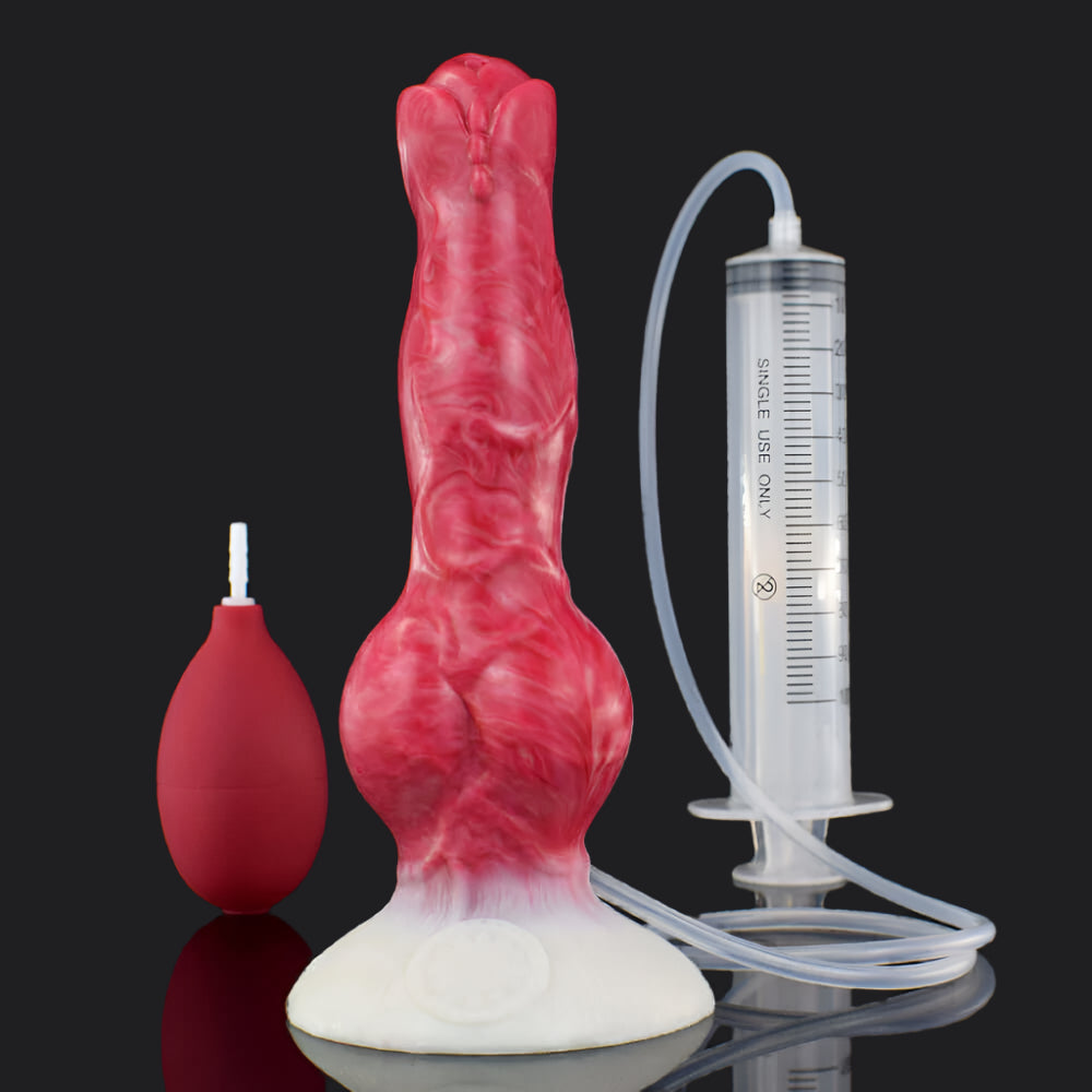 Dragon Dildo™ | Cerberus - Ejaculating Dildo Colour: Red