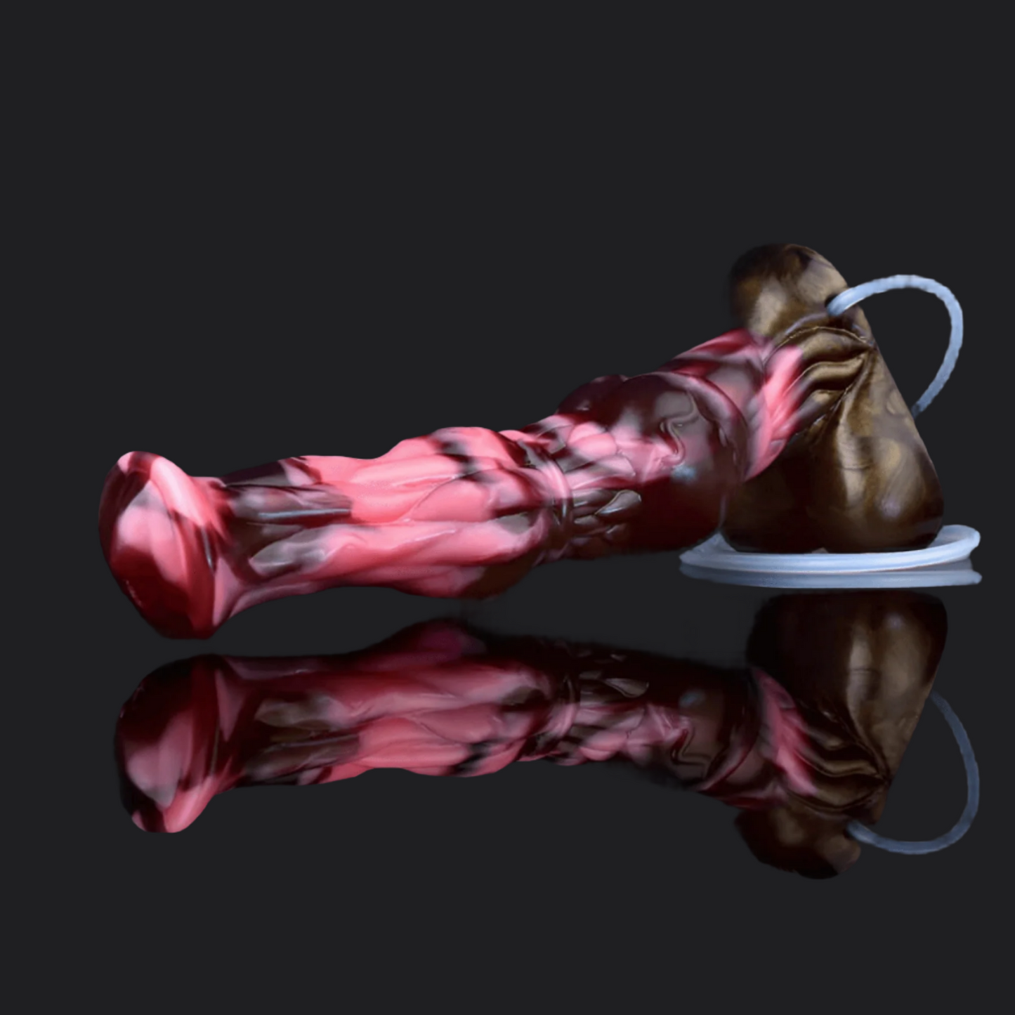 Dragon Dildo™ | Horse Dildo - Lawyer Ron Ejaculating Colour: Brown & Pink