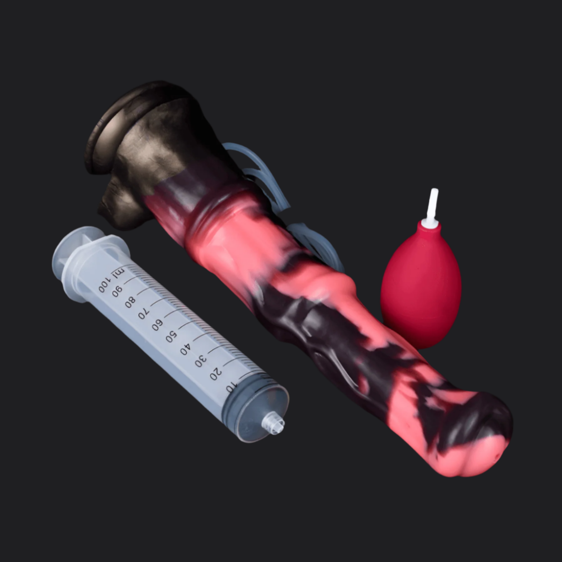 Dragon Dildo™ | Horse Dildo - Lost In The Fog Ejaculating Colour: Brown & Pink