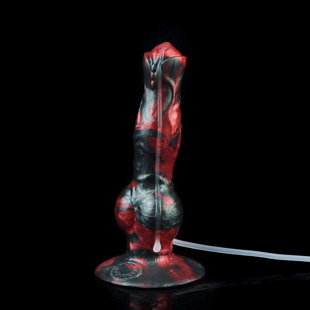 Cerberus - Ejaculating Dildo, a limited edition crimson dragon dildo Europe, offering intense fantasy play and powerful performance.
