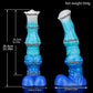 Kelpie horse dildo in the Tideborn colourway -- platinum silicone -- Dragon Dildo®