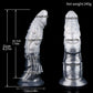 Tugarin dragon dildo in the Stormpeak colourway -- platinum silicone -- Dragon Dildo®