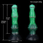 Cu Sith monster dildo in the Verdantclaw colourway -- platinum silicone -- Dragon Dildo®