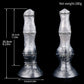Managarmr monster dildo in the Stormpeak colourway -- platinum silicone -- Dragon Dildo®