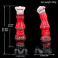 Pyrois horse dildo in the Bloodmoon colourway -- platinum silicone -- Dragon Dildo®