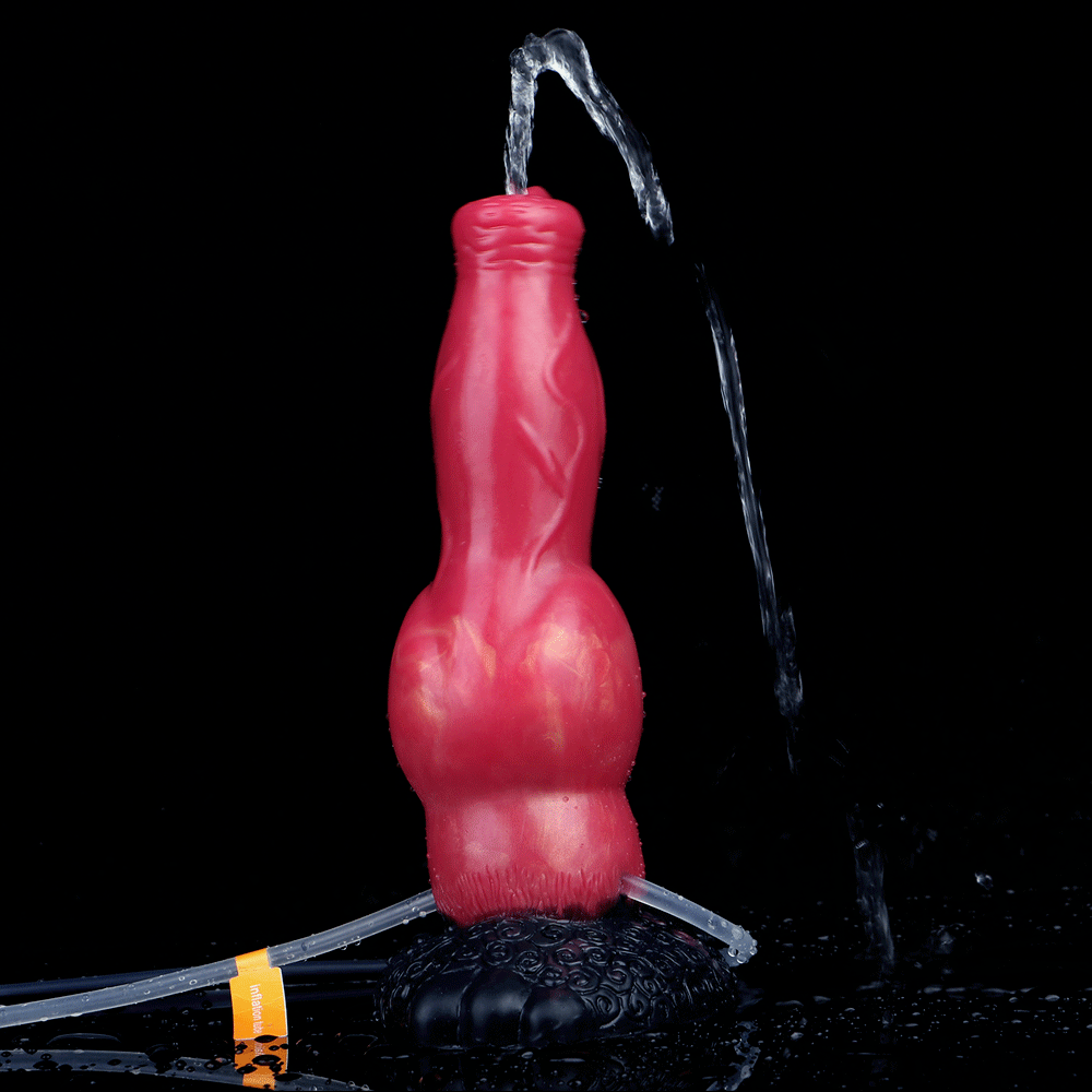 Dragon Dildo™ | Ejaculating Inflatable Dog Dildo - Retriever Colour: Shadowflame