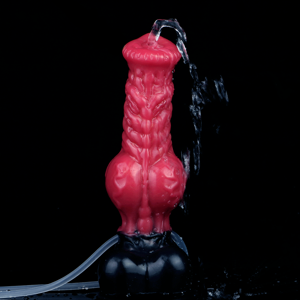 Dragon Dildo™ | Ejaculating Inflatable Werewolf Cub Colour: Shadowflame