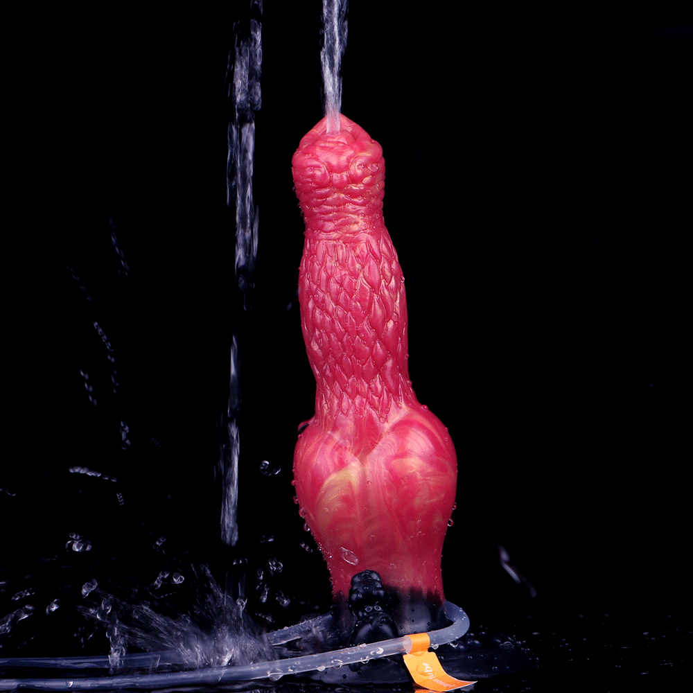 Dragon Dildo™ | Amarok - Ejaculating Inflatable Wolf Dildo Colour: Shadowflame