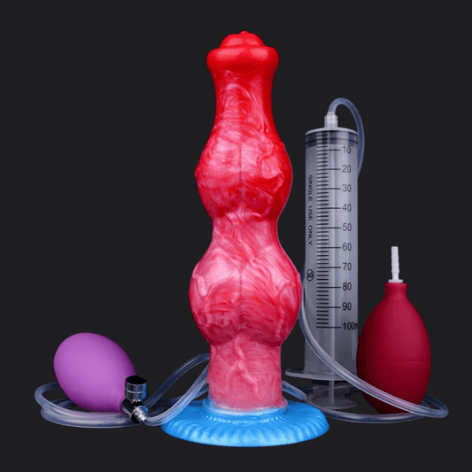Dragon Dildo® | Grootslang - Ejaculating Inflatable Dildo M Colour: Red
