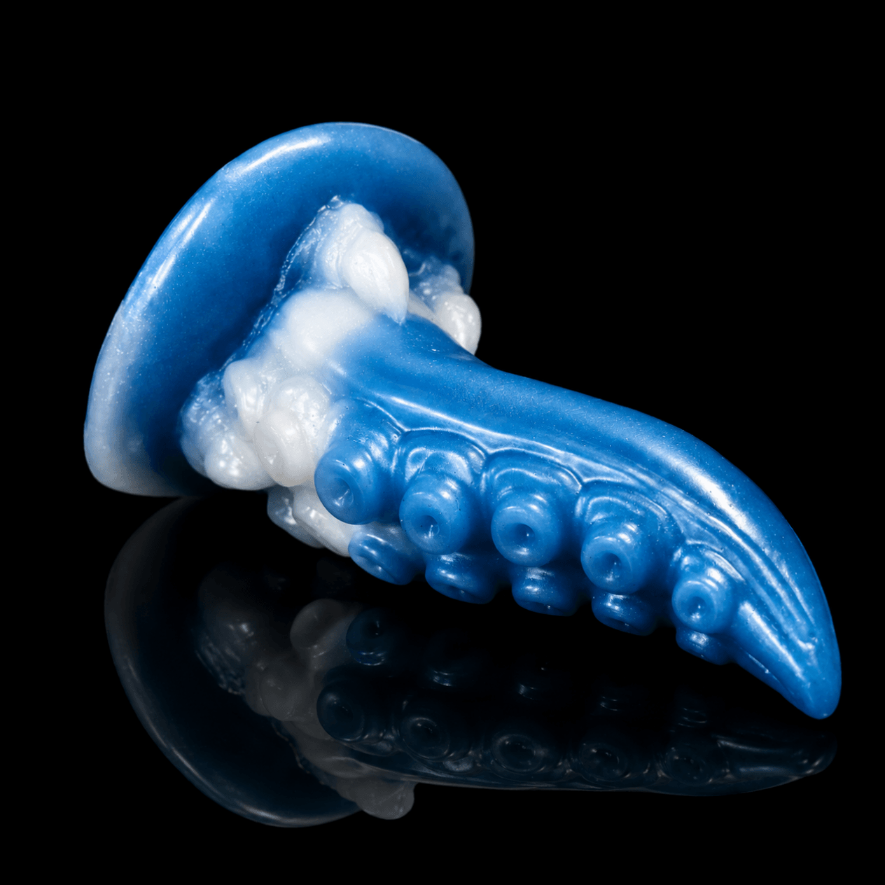 Umibozu tentacle dildo of the Lightless Trench -- Wraithwater colourway -- hand-poured platinum silicone -- Dragon Dildo®