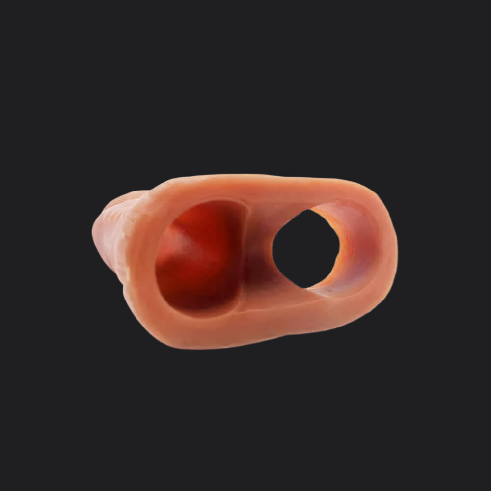 Dragon Dildo™ | Erek-Hus Dragon Cum Thru Penis Sleeve - Brown Colour: Brown