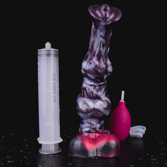 Dragon Dildo® | Dark Ice Monster Ejaculating Dildo - Zenyatta Colour: Dark Ice Monster