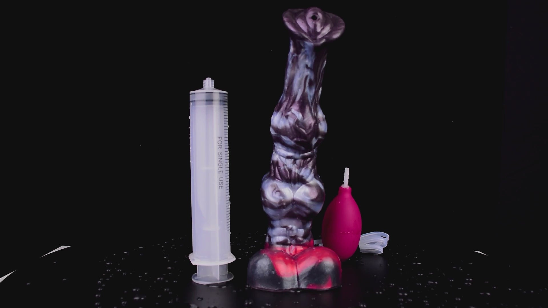 Dragon Dildo® | Dark Ice Monster Ejaculating Dildo - Zenyatta Colour: Dark Ice Monster
