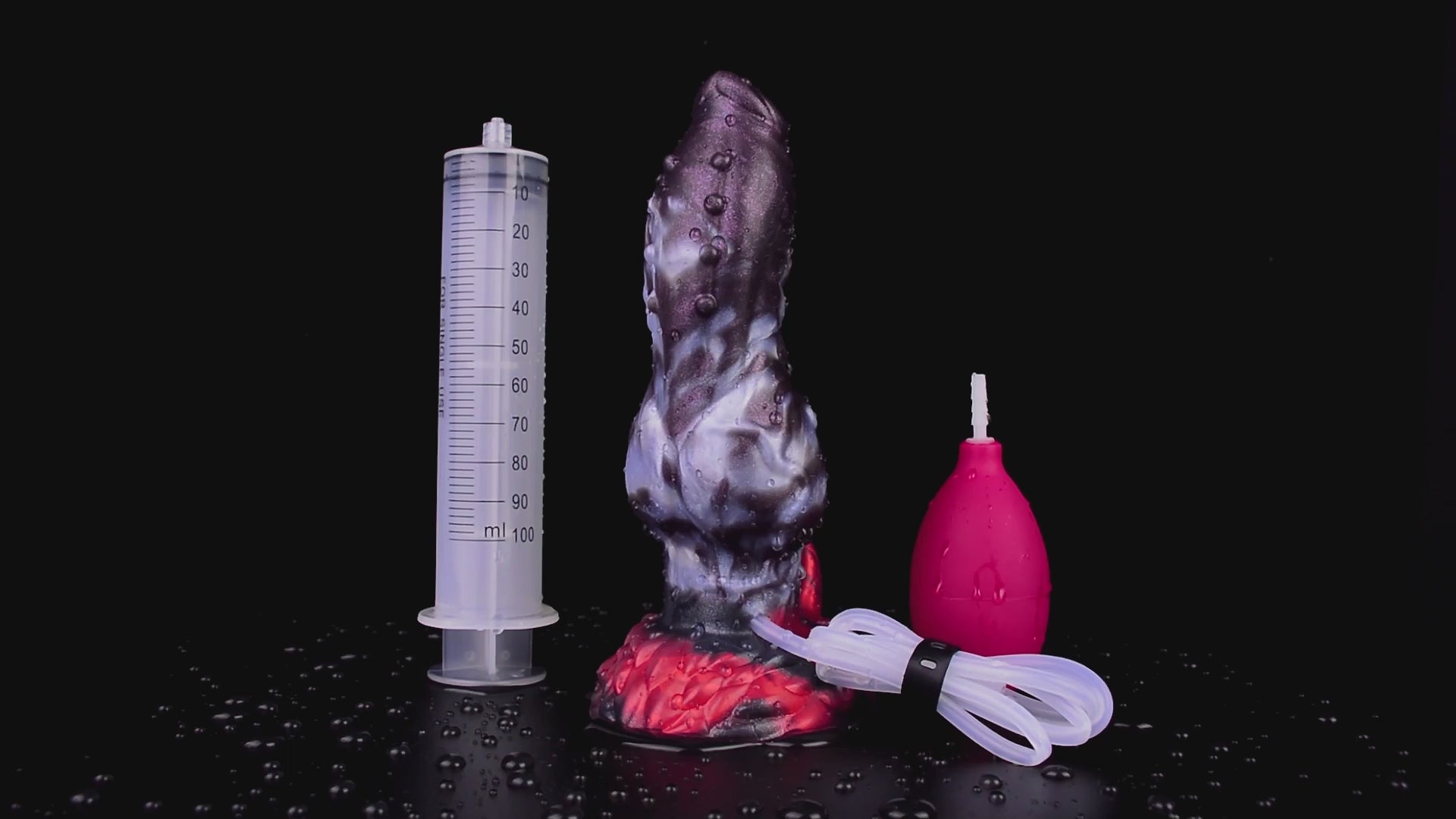 Dragon Dildo® | Dark Ice Monster Ejaculating Dildo - Ikuutayuq Colour: Dark Ice Monster