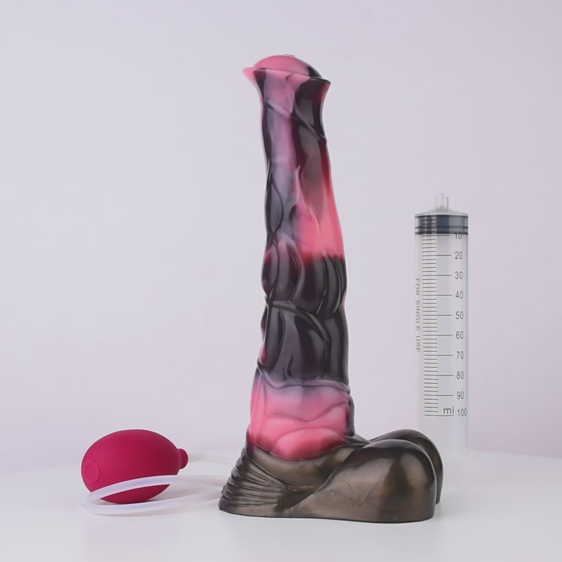 Dragon Dildo® | Horse Dildo - Serena’s Song Ejaculating Colour: Brown & Pink